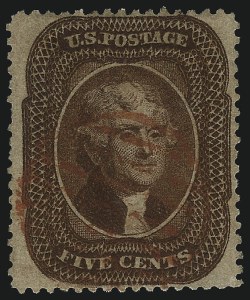 Sale 1067, Lot 949, 1c-5c 1857-60 Issue (Scott 18-30A)
