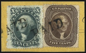 Sale 1067, Lot 954, 1c-5c 1857-60 Issue (Scott 18-30A)