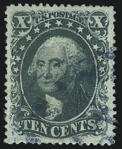 Sale 1067, Lot 960, 10c-90c 1857-60 Issue (Scott 31-39)