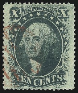 Sale 1067, Lot 968, 10c-90c 1857-60 Issue (Scott 31-39)