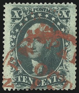 Sale 1067, Lot 970, 10c-90c 1857-60 Issue (Scott 31-39)