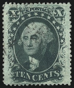 Sale 1067, Lot 971, 10c-90c 1857-60 Issue (Scott 31-39)
