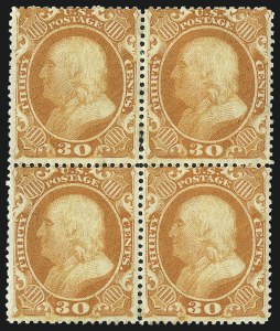 Sale 1067, Lot 991, 10c-90c 1857-60 Issue (Scott 31-39)