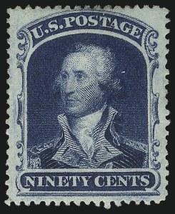 Sale Number 1067, Lot Number 992, 10c-90c 1857-60 Issue (Scott 31-39)