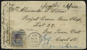 Sale 1068, Lot 1000, Hawaii: 1893 Provisional Ovpts.