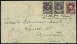 Sale 1068, Lot 1012, Hawaii: 1893 Provisional Ovpts.