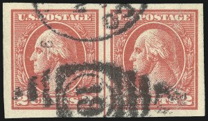 Sale 1068, Lot 309, Washington-Franklin Issues