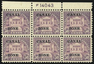 Sale 1068, Lot 623, U.S. Possessions: Canal Zone