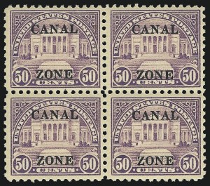 Sale 1068, Lot 625, U.S. Possessions: Canal Zone