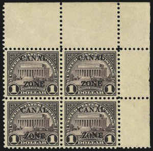 Sale 1068, Lot 660, U.S. Possessions: Canal Zone