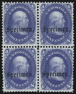 Sale 1068, Lot 69, Specialized 1c 1861-66 Issue