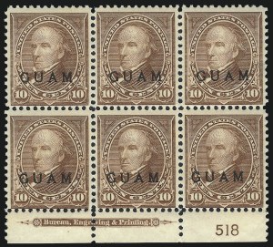 Sale 1068, Lot 717, U.S. Possessions: DWI thru Guam