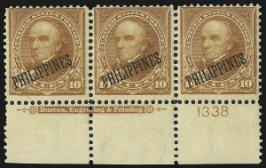 Sale 1068, Lot 728, U.S. Possessions: Philippines, thru 1926