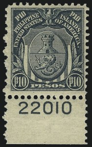 Sale 1068, Lot 757, U.S. Possessions: Philippines, thru 1926
