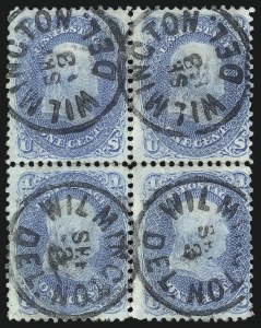 Sale 1068, Lot 84, Specialized 1c 1861-66 Issue