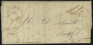 Sale 1068, Lot 868, Hawaii: Stampless thru 1868 Kamehameha III Issues