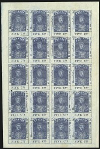 Sale 1068, Lot 885, Hawaii: Stampless thru 1868 Kamehameha III Issues