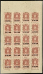 Sale 1068, Lot 887, Hawaii: Stampless thru 1868 Kamehameha III Issues