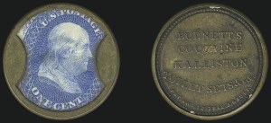 Sale 1068, Lot 89, Civil War Encased Postage