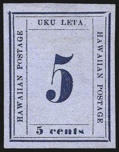 Sale 1068, Lot 909, Hawaii: 1859-65 Numeral Issues