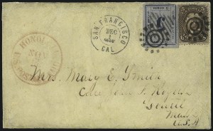 Sale 1068, Lot 915, Hawaii: 1859-65 Numeral Issues
