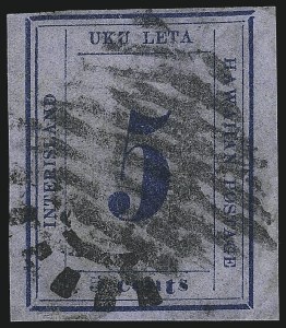 Sale 1068, Lot 919, Hawaii: 1859-65 Numeral Issues
