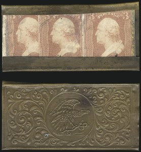 Sale 1068, Lot 92, Civil War Encased Postage