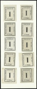 Sale 1068, Lot 920, Hawaii: 1859-65 Numeral Issues
