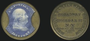 Sale 1068, Lot 95, Civil War Encased Postage