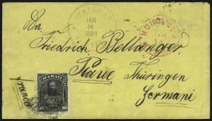 Sale 1068, Lot 972, Hawaii: 1861 thru Royal Portraits Issues