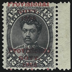 Sale 1068, Lot 982, Hawaii: 1893 Provisional Ovpts.
