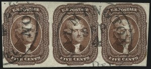 Sale 1074, Lot 502, 5c-10c 1851 Issue (Scott 12-16)