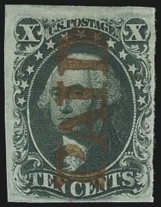 Sale 1074, Lot 511, 5c-10c 1851 Issue (Scott 12-16)