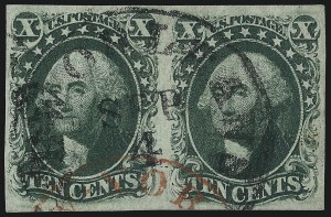 Sale 1074, Lot 519, 5c-10c 1851 Issue (Scott 12-16)