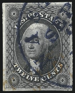 Sale 1074, Lot 529, 12c 1851 Issue (Scott 17)