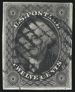 Sale 1074, Lot 530, 12c 1851 Issue (Scott 17)
