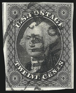 Sale 1074, Lot 532, 12c 1851 Issue (Scott 17)