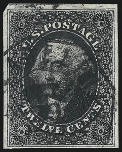 Sale 1074, Lot 533, 12c 1851 Issue (Scott 17)