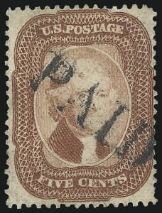 Sale 1074, Lot 549, 5c 1857-60 Issue (Scott 27-30A)