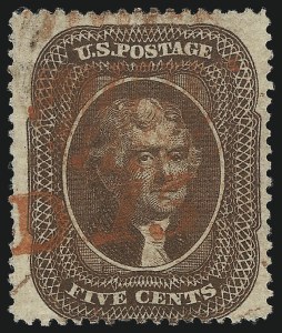Sale 1074, Lot 563, 5c 1857-60 Issue (Scott 27-30A)