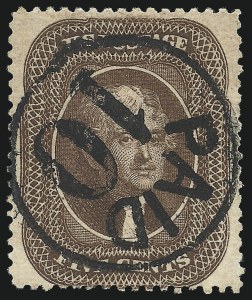 Sale 1074, Lot 568, 5c 1857-60 Issue (Scott 27-30A)