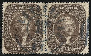 Sale 1074, Lot 569, 5c 1857-60 Issue (Scott 27-30A)