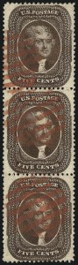 Sale 1074, Lot 571, 5c 1857-60 Issue (Scott 27-30A)