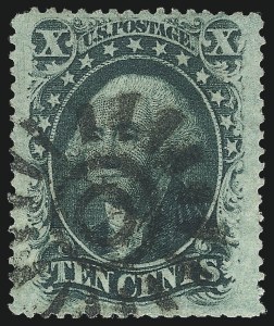 Sale 1074, Lot 590, 10c 1857-60 Issue (Scott 31-35)