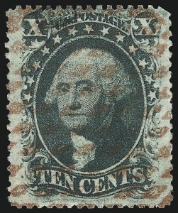 Sale 1074, Lot 591, 10c 1857-60 Issue (Scott 31-35)