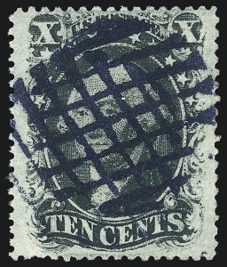 Sale 1074, Lot 592, 10c 1857-60 Issue (Scott 31-35)