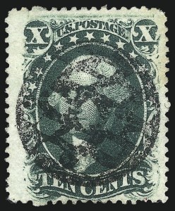 Sale 1074, Lot 593, 10c 1857-60 Issue (Scott 31-35)