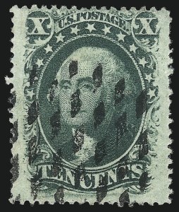 Sale 1074, Lot 594, 10c 1857-60 Issue (Scott 31-35)