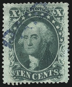 Sale 1074, Lot 597, 10c 1857-60 Issue (Scott 31-35)
