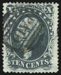 Sale 1074, Lot 598, 10c 1857-60 Issue (Scott 31-35)
